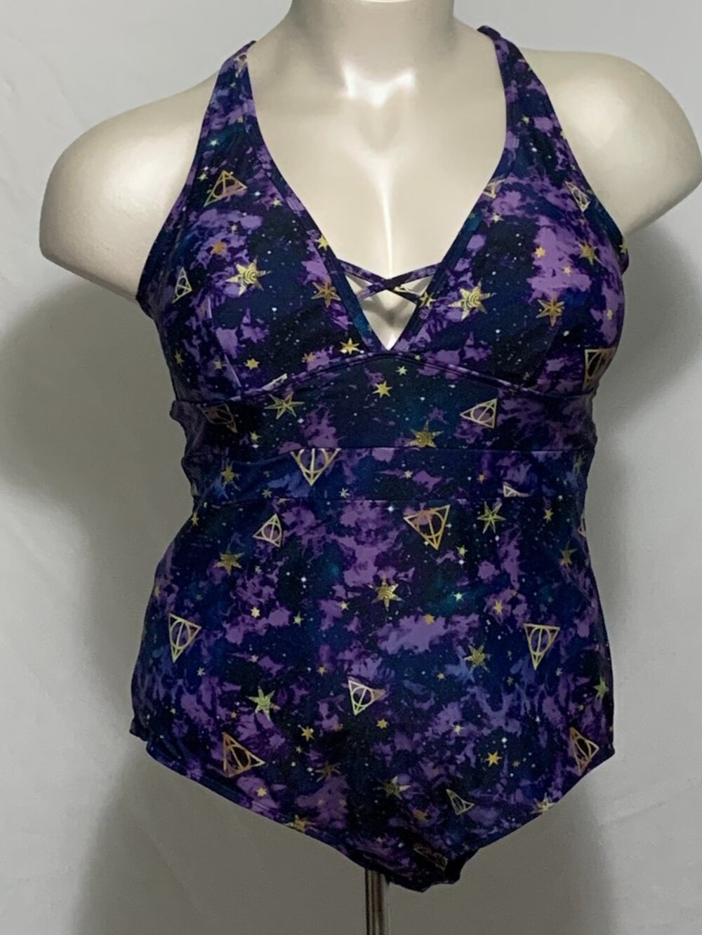 Torrid Swimsuit Swim One Piece Wireless Harry Potter Deathly Hallows Plus 6 30
